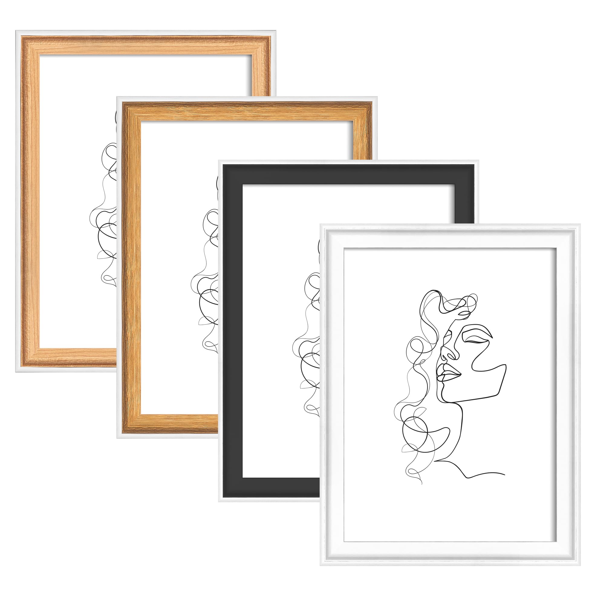 walther design Silhouette NW418H cadre photo multiple naturel 4x13x18 cm