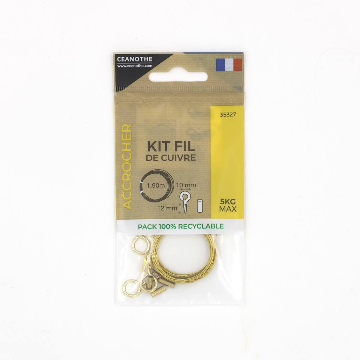 Ceanothe Kit fil cuivre fixation cadre photo tableau