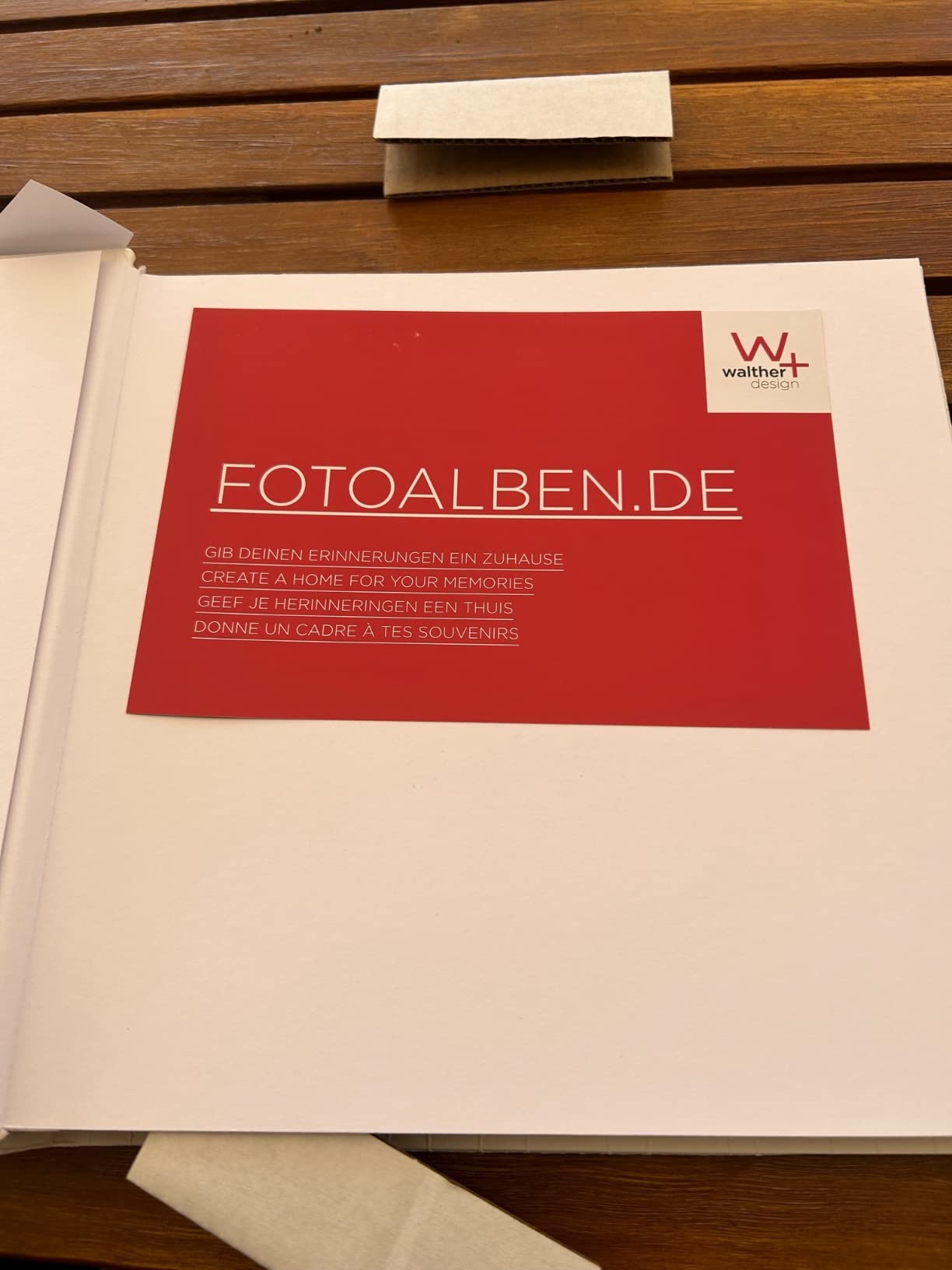 walther design All Round FA-131 album photo 26x25 cm blanc découpe