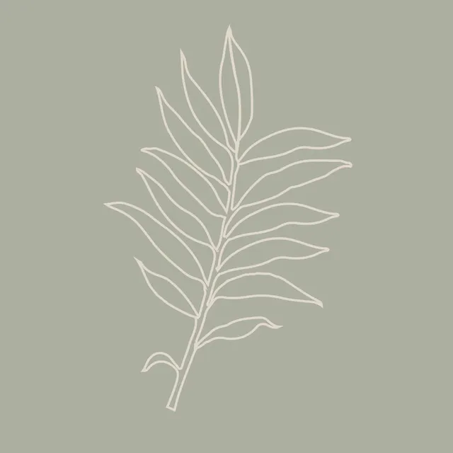 Ceanothe feuille fine tableau verre 90x90 cm brillant