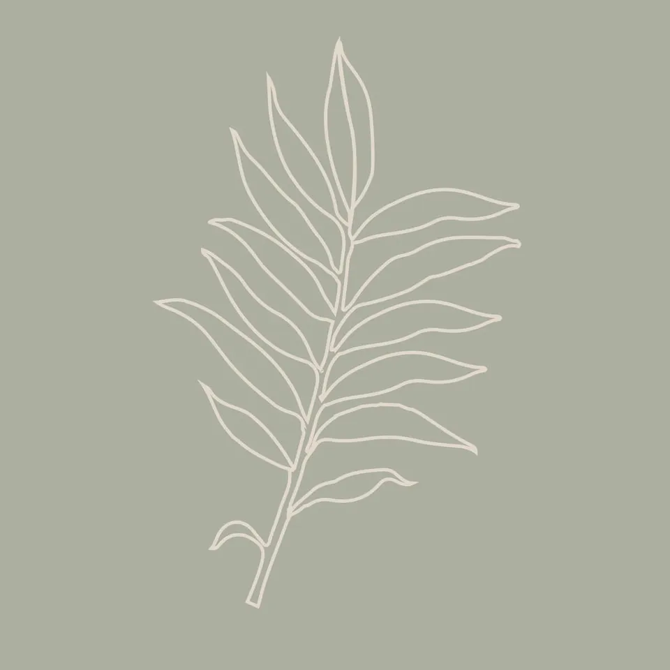 Ceanothe feuille fine tableau verre 90x90 cm brillant