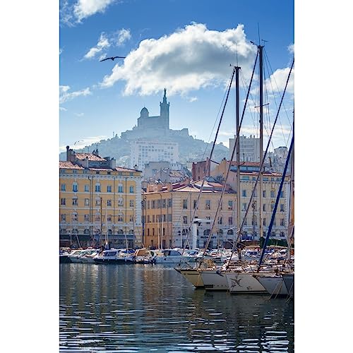 Ceanothe Marseille Voiliers Garde tableau toile 30x45 cm HD