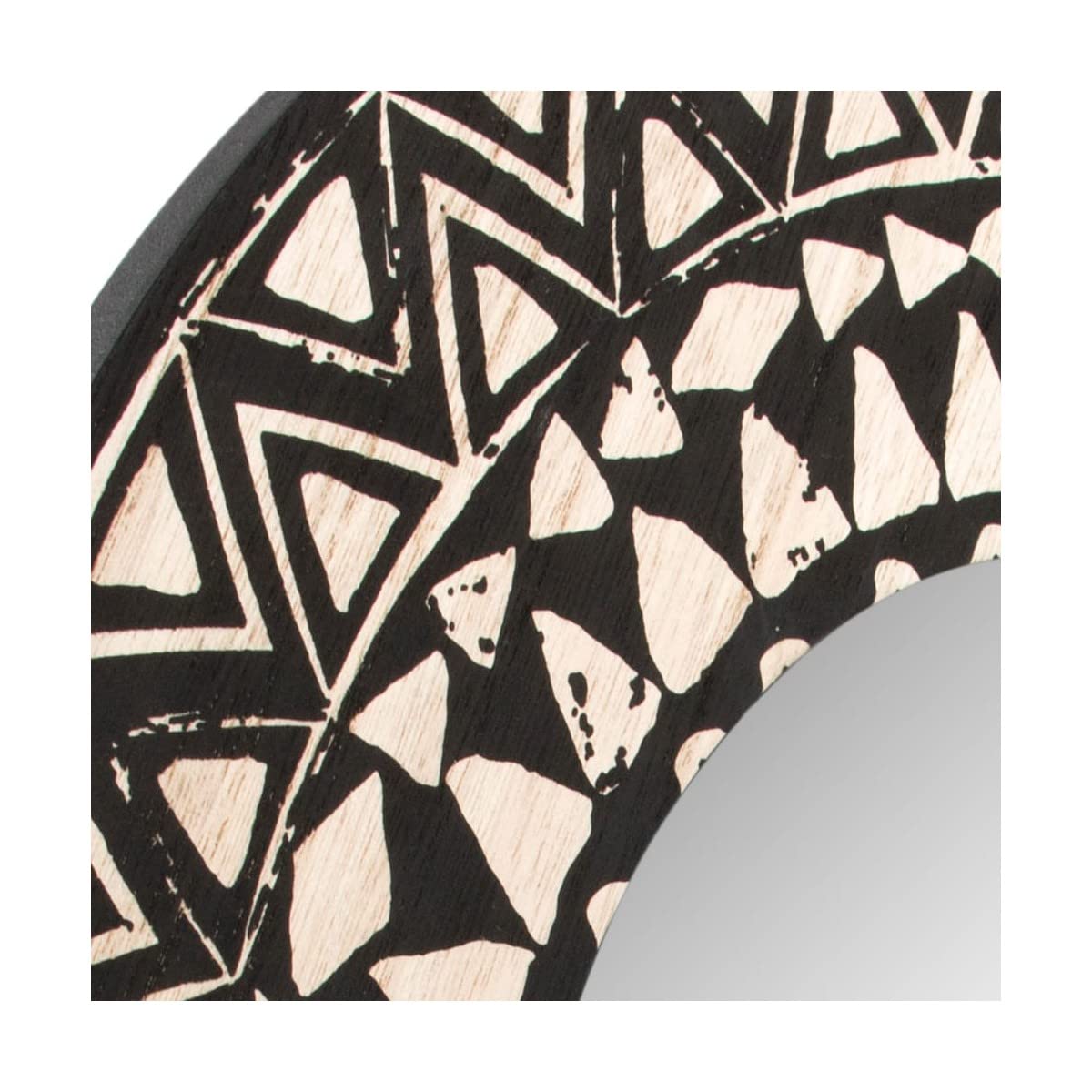 Ceanothe Brio miroir rond noir 40 cm bois