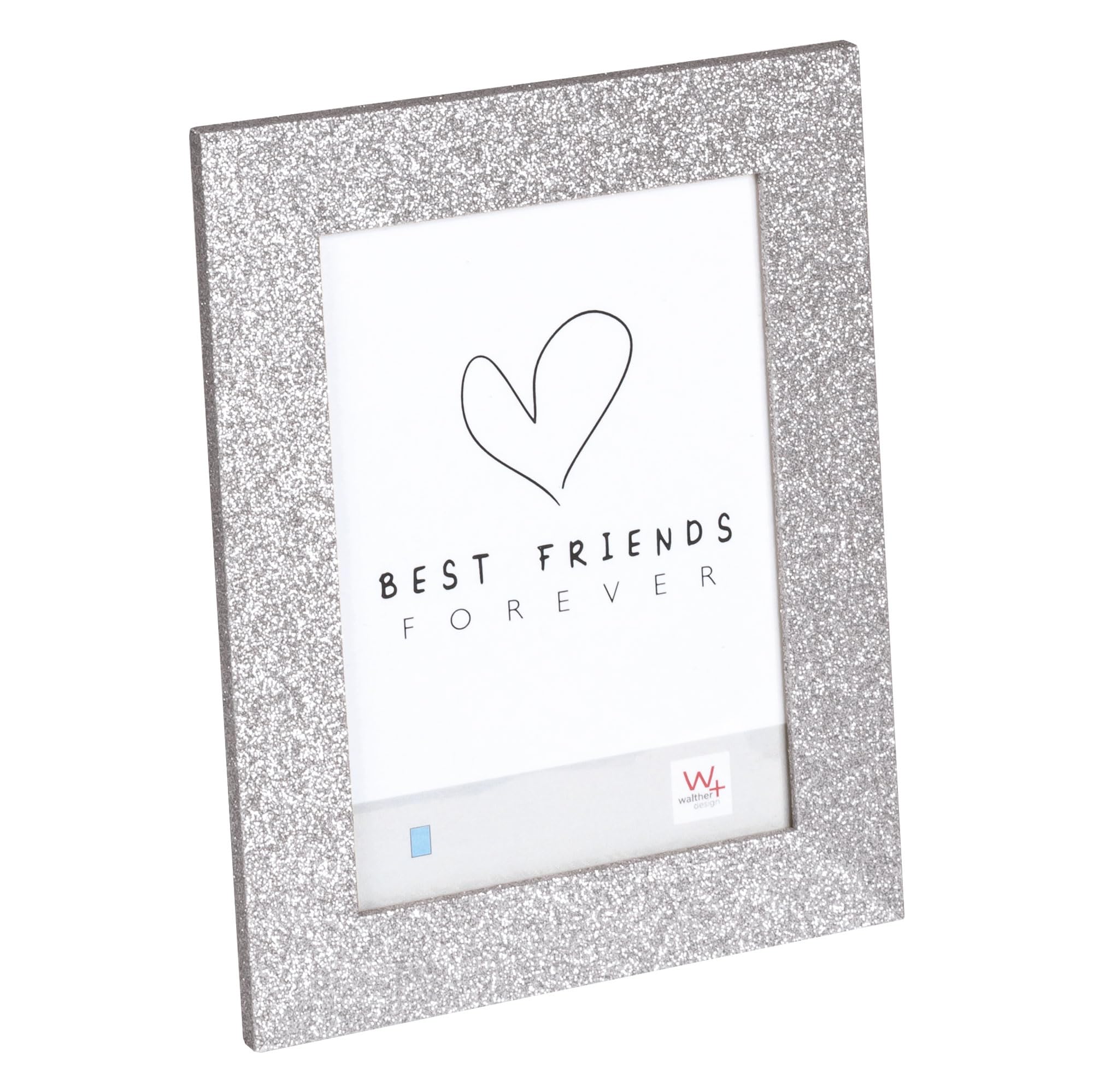 walther design Twinkle IT015S cadre photo 10x15 cm argenté scintillant