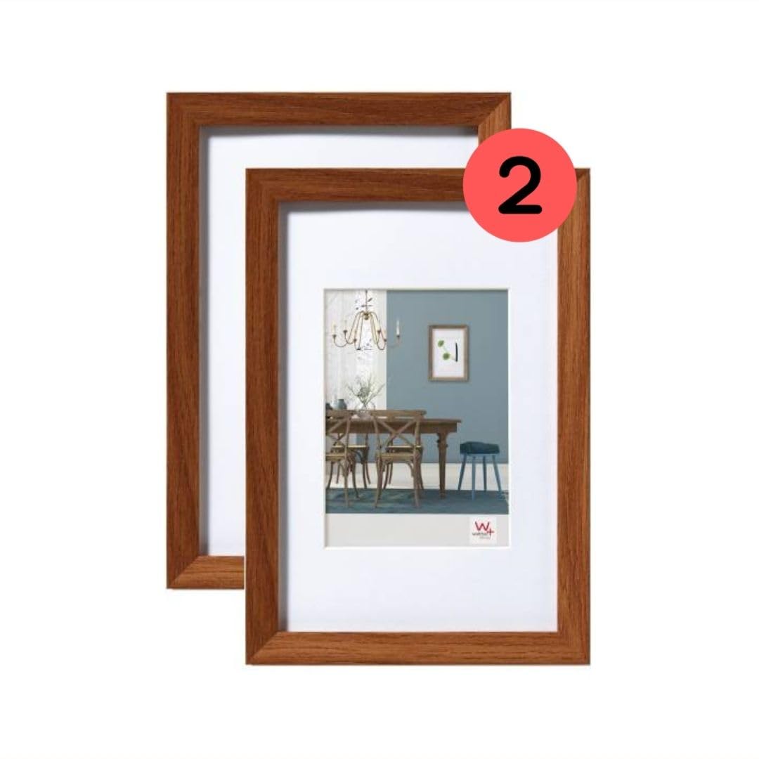 walther design Fiorito EF220P cadre photo bois chêne foncé 20x20
