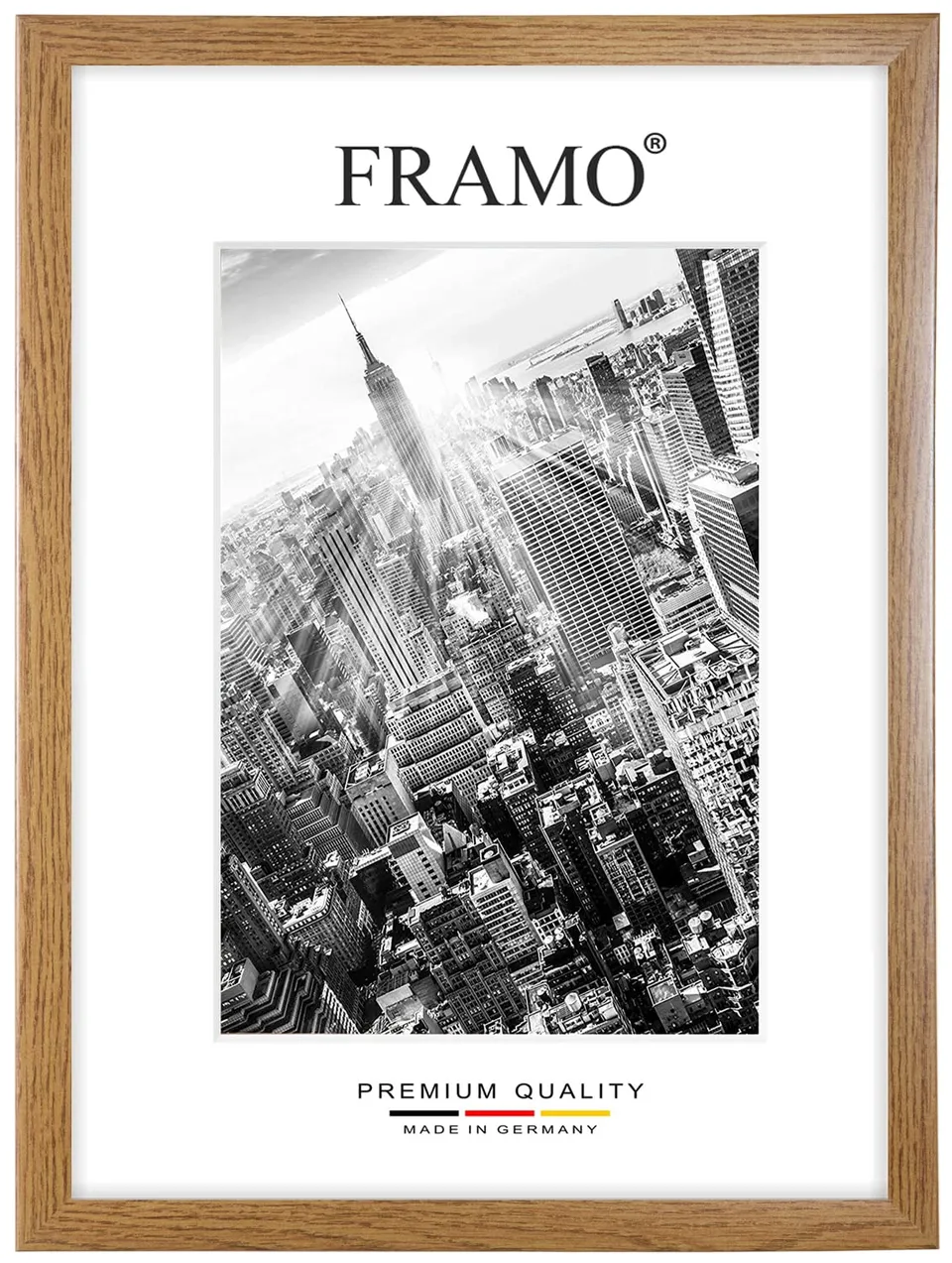 FRAMO 35 mm cadre bois 54x25 cm chêne rustique
