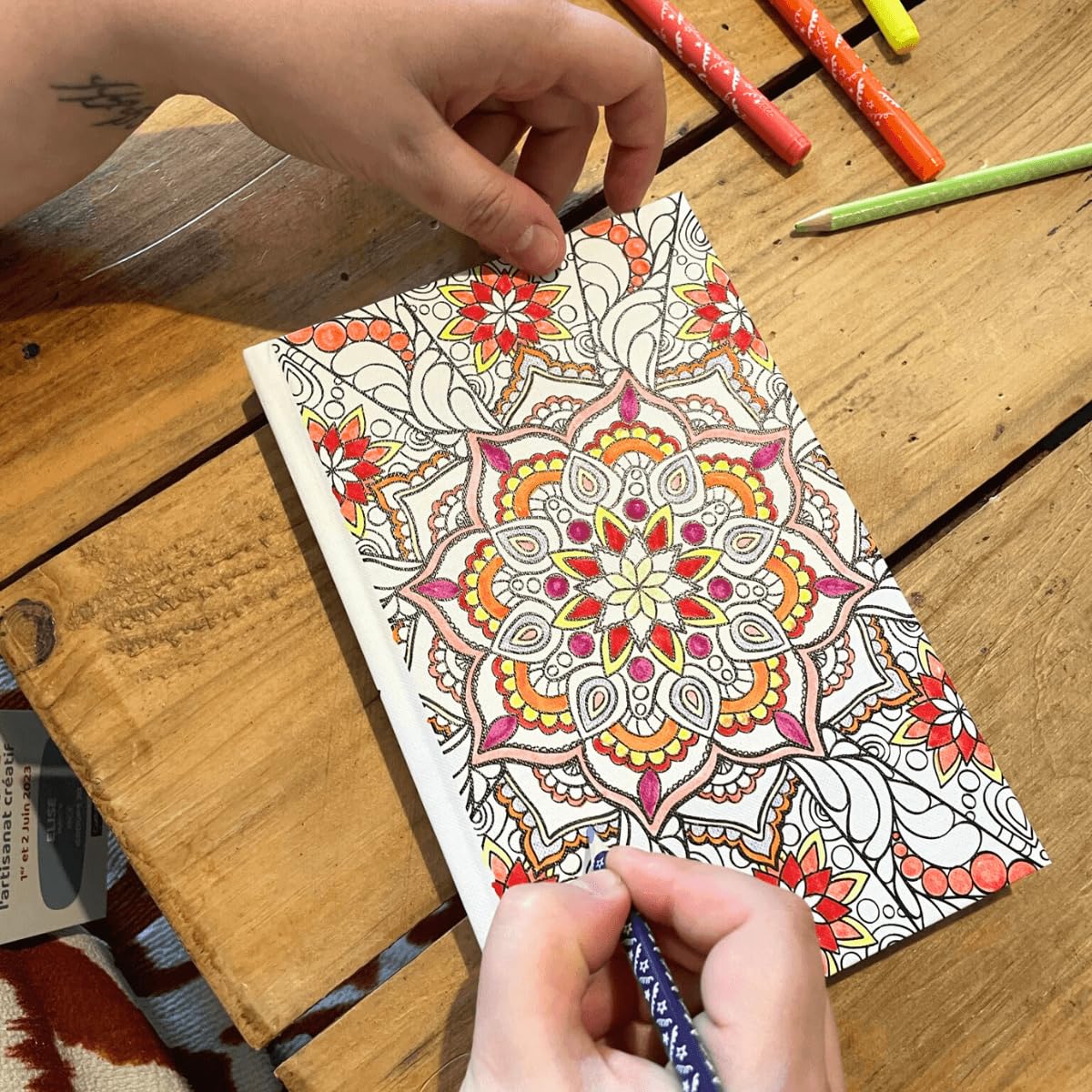 Ceanothe Mandala carnet photo A5 200 pages à colorier