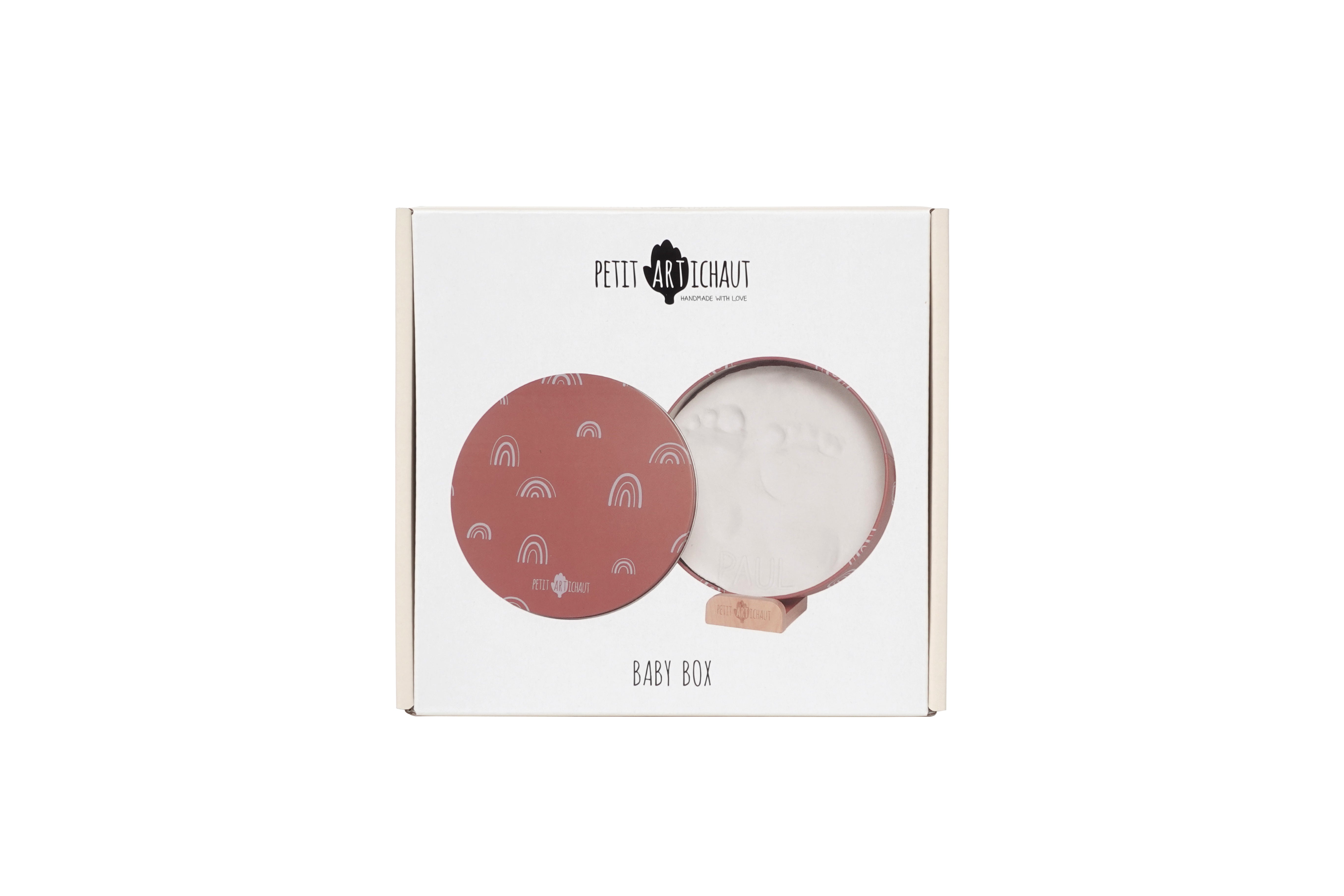 Petit Artichaut Baby Box Round Rainbow Terracotta boîte ronde