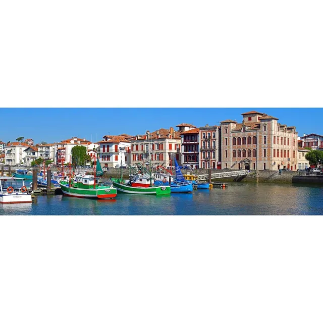 Ceanothe Port de Saint Jean tableau toile 30x97 cm panoramique