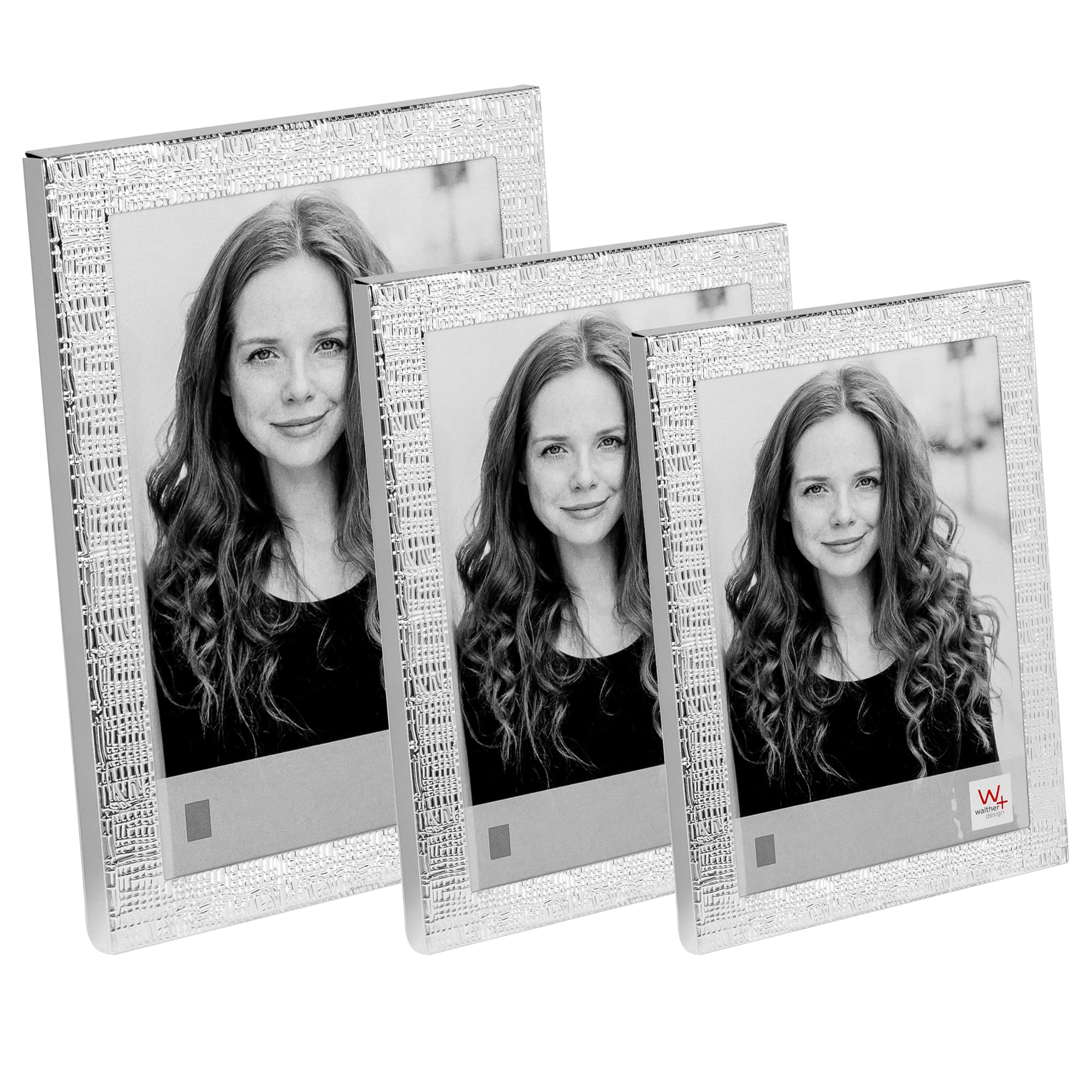 walther design Mirja AB318S cadre portrait alu argenté 13x18 cm