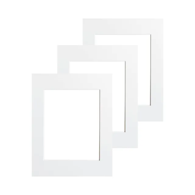Victor Passe-Partout cadre photo 30x40 cm lot 3 blanc crème sans acide