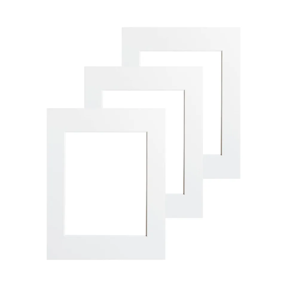 Victor Passe-Partout cadre photo 30x40 cm lot 3 blanc crème sans acide