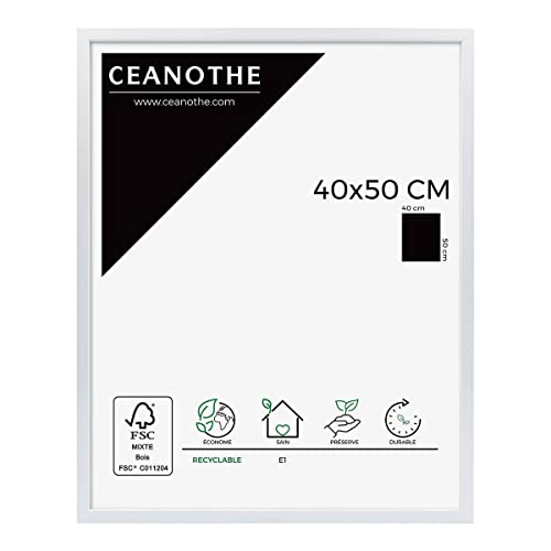Ceanothe Brio 23511 River cadre photo 40x50 cm blanc laqué