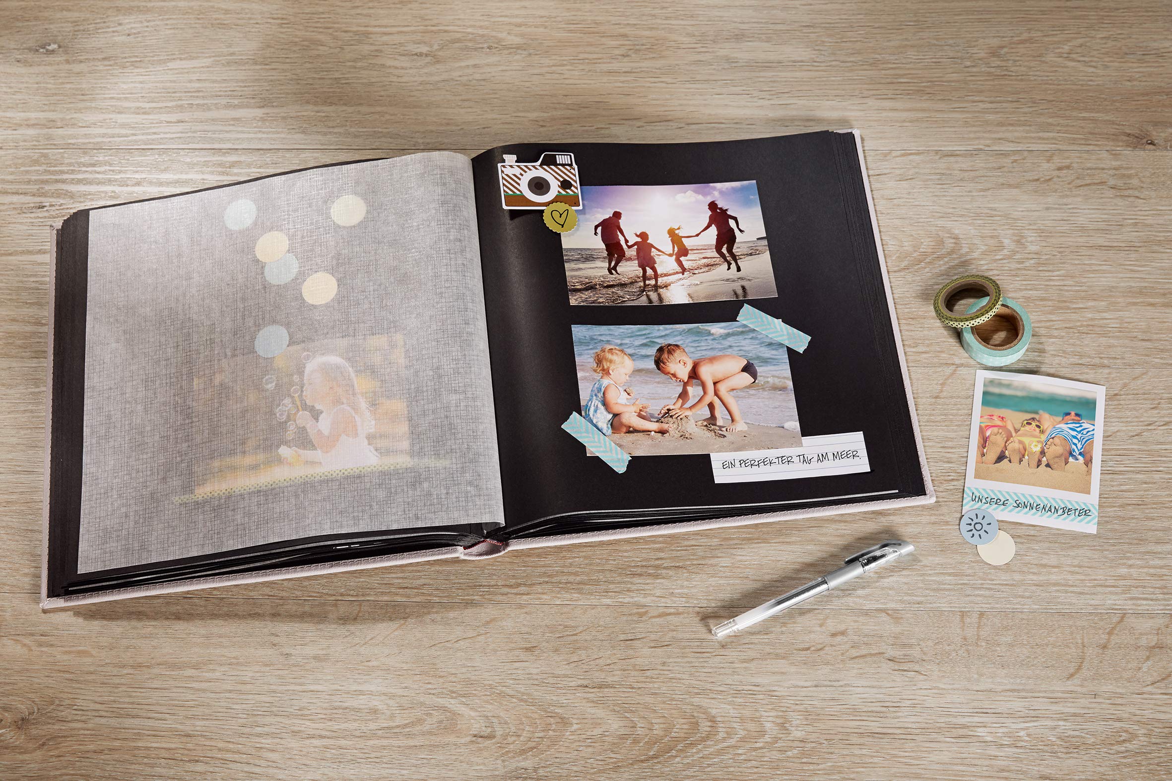 walther design Deluxe FA-386-B album photo 28x30,5 cm noir