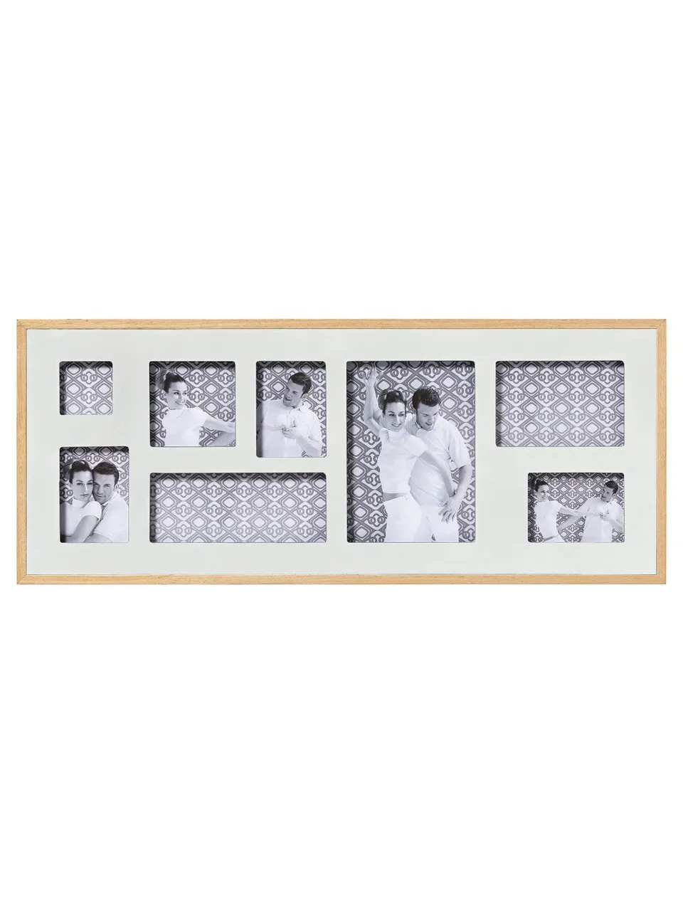 Walther Design Double YP899W cadre photo 8 photos blanc bois