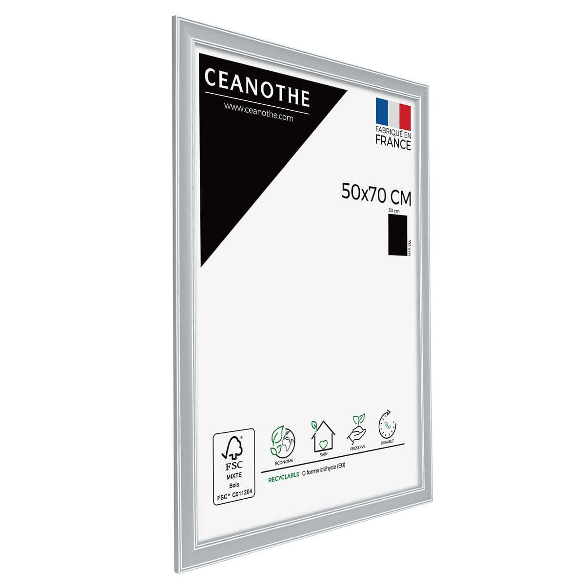 Ceanothe Constance cadre photo gris 50x70 cm