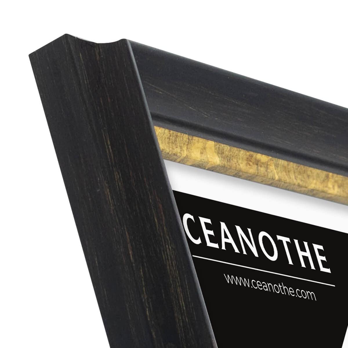 Ceanothe Pandore cadre photo 18x24 cm noir doré baroque