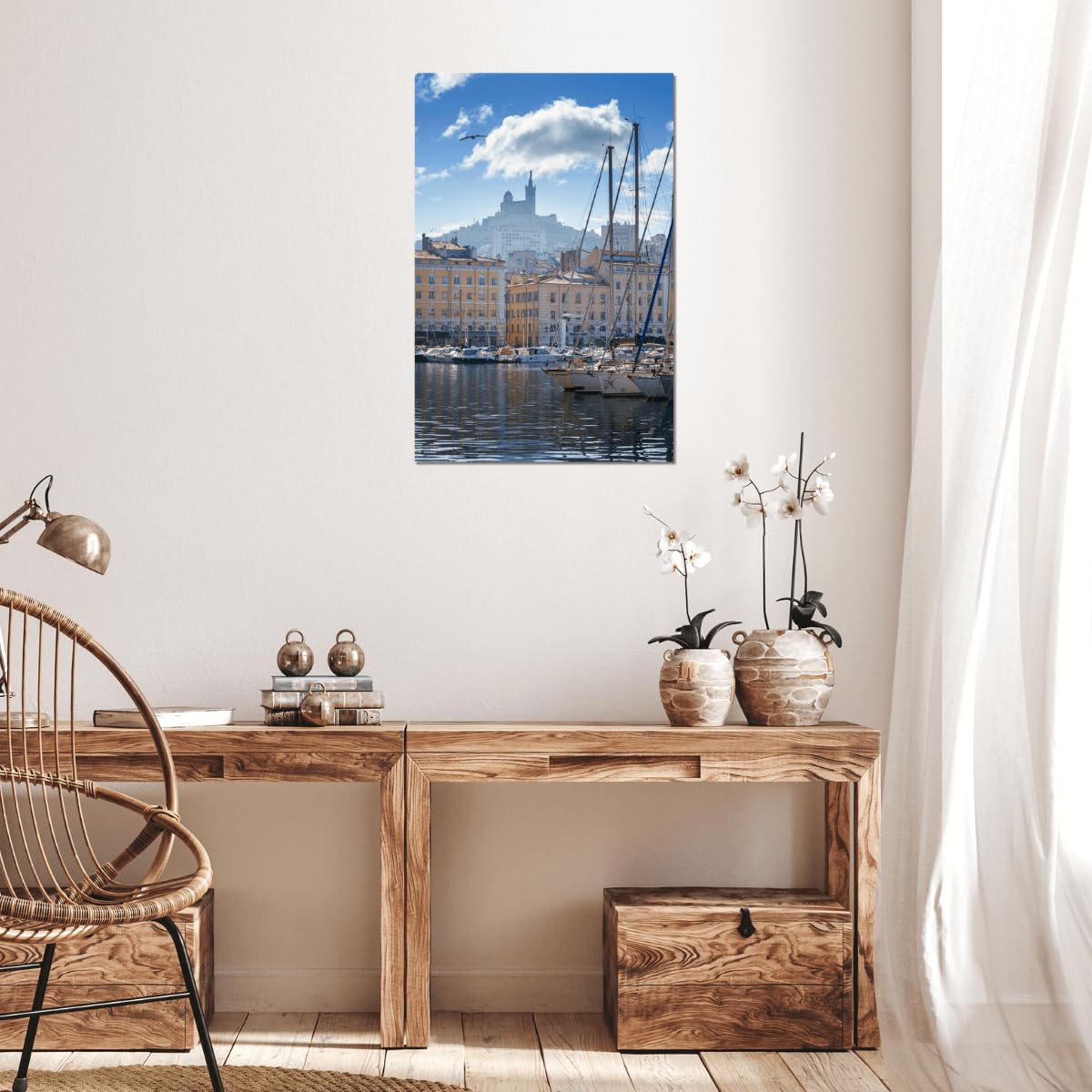 Ceanothe Marseille Voiliers Garde tableau toile 30x45 cm HD