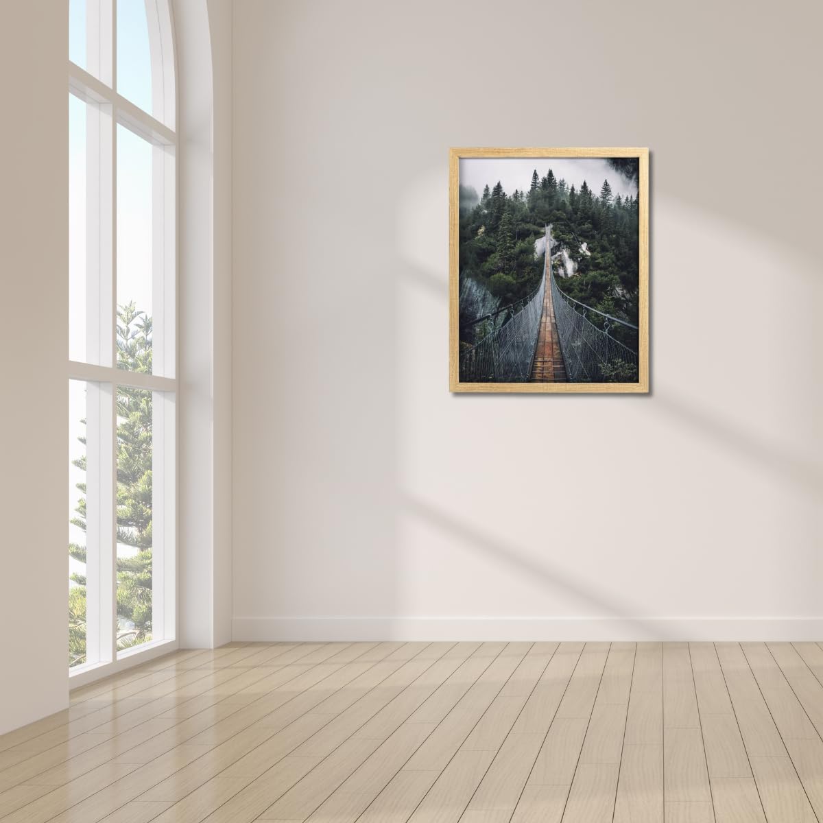 Ceanothe Ponton image encadree bois 30x40 cm moderne
