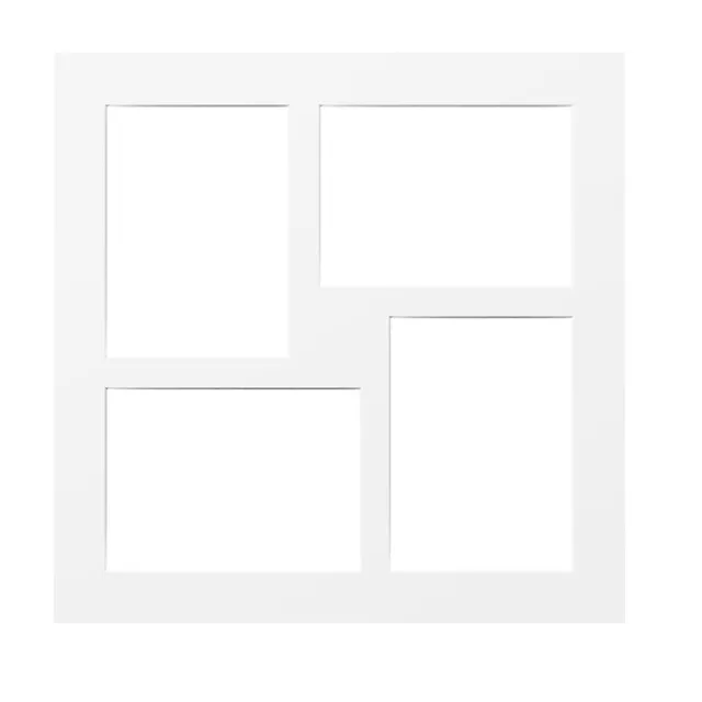 walther design PA444W passe-partout 40x40 cm blanc 4x13x18