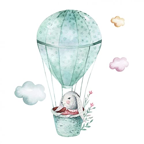 Ceanothe petite montgolfière tableau toile 30x30 cm
