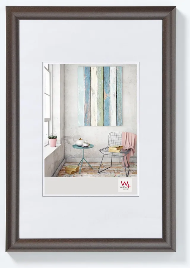 walther design Trendstyle KP520D cadre photo 15x20 cm acier mat