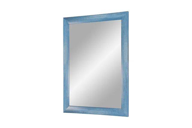 FRAMO Trend 35 miroir mural bleu clair 35x40 cm bois