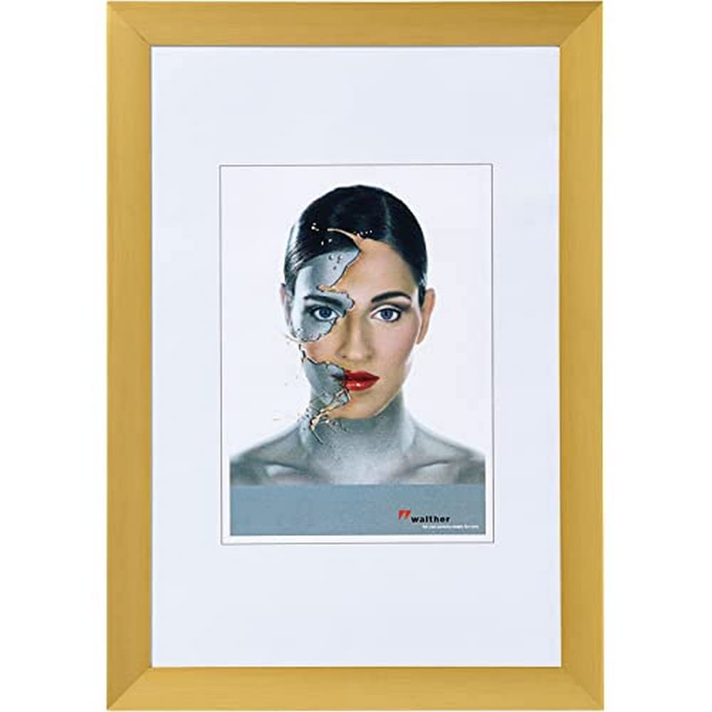 walther design Spacy cadre alu 30x45 cm noir mat brossé