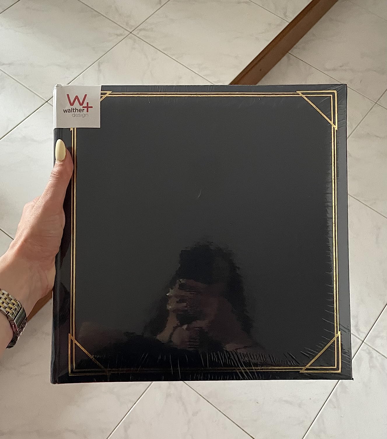 walther design Standard MX-200-L album photo bleu 30 x 30 cm cuir