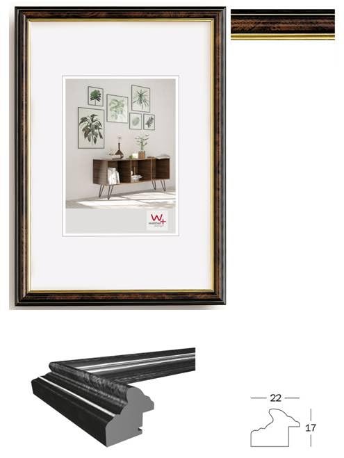 walther design Smell JD318N cadre photo noyer 13x18 cm