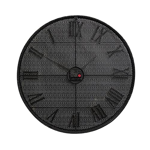 Ceanothe Emotion British horloge 60 cm métal noir