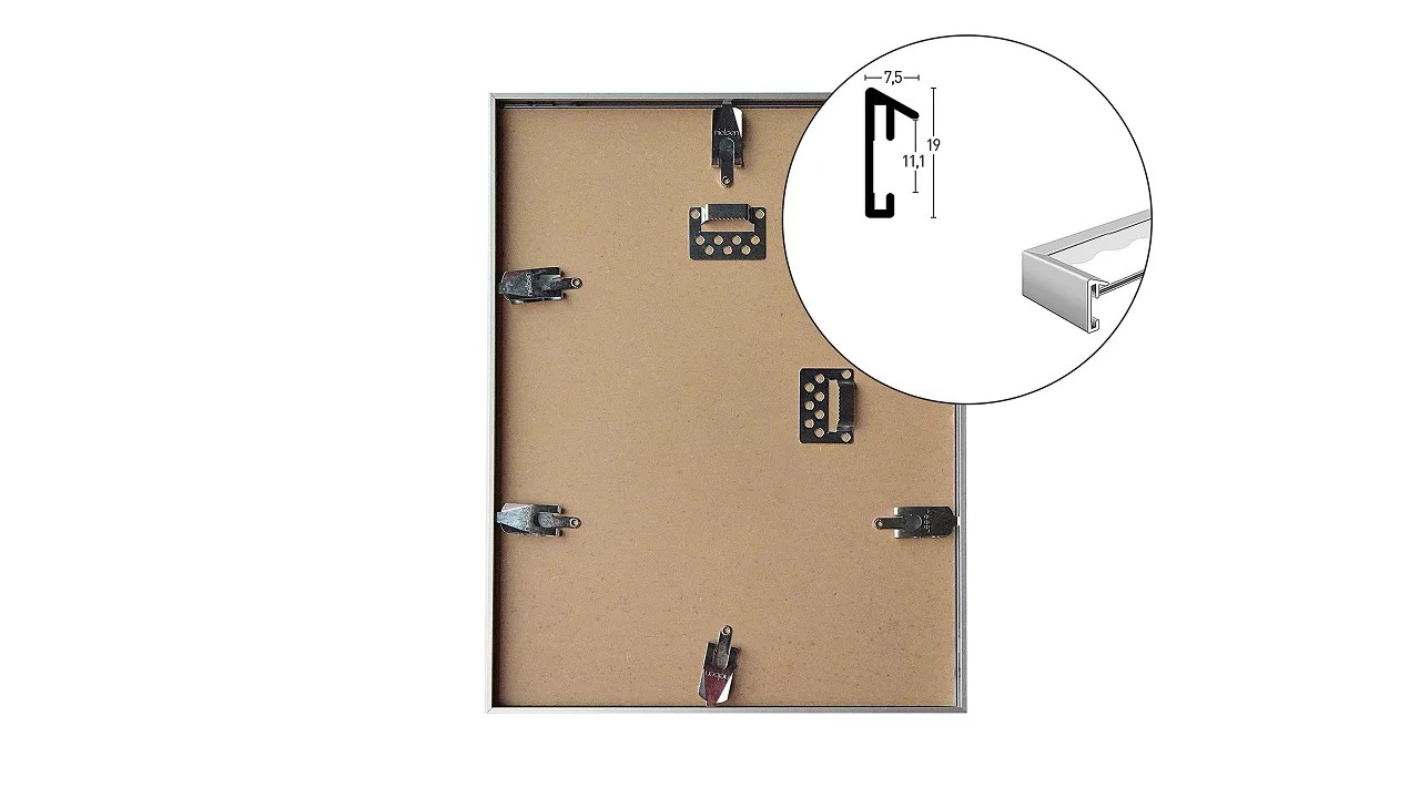 Nielsen Design Pixel cadre photo aluminium pente