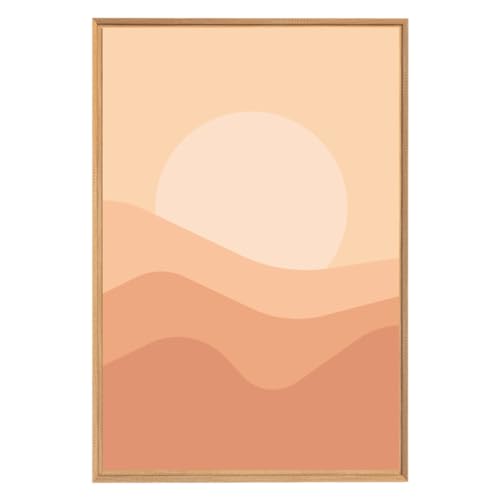 Ceanothe Soleil couchant tableau encadré 65x97 cm mat