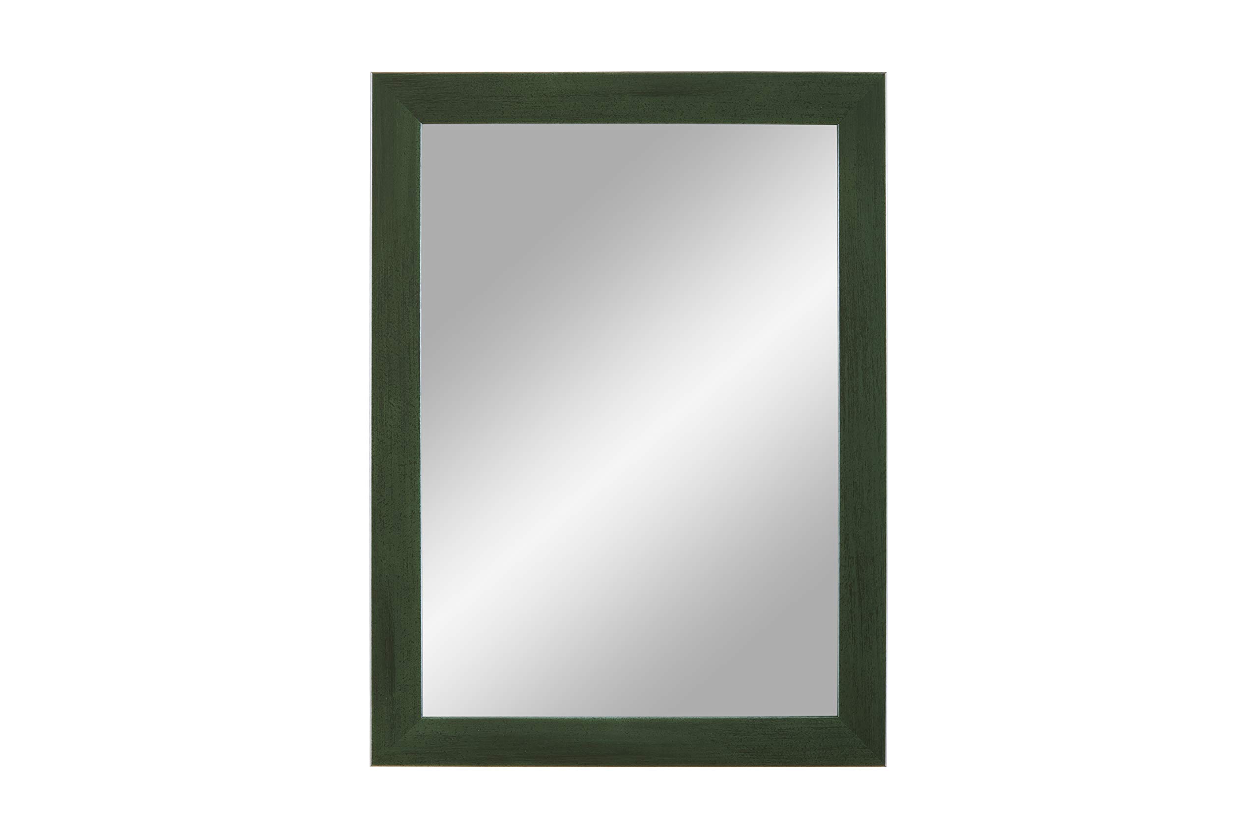 FRAMO Trend 35 miroir mural 30 x 30 cm vert cadre bois