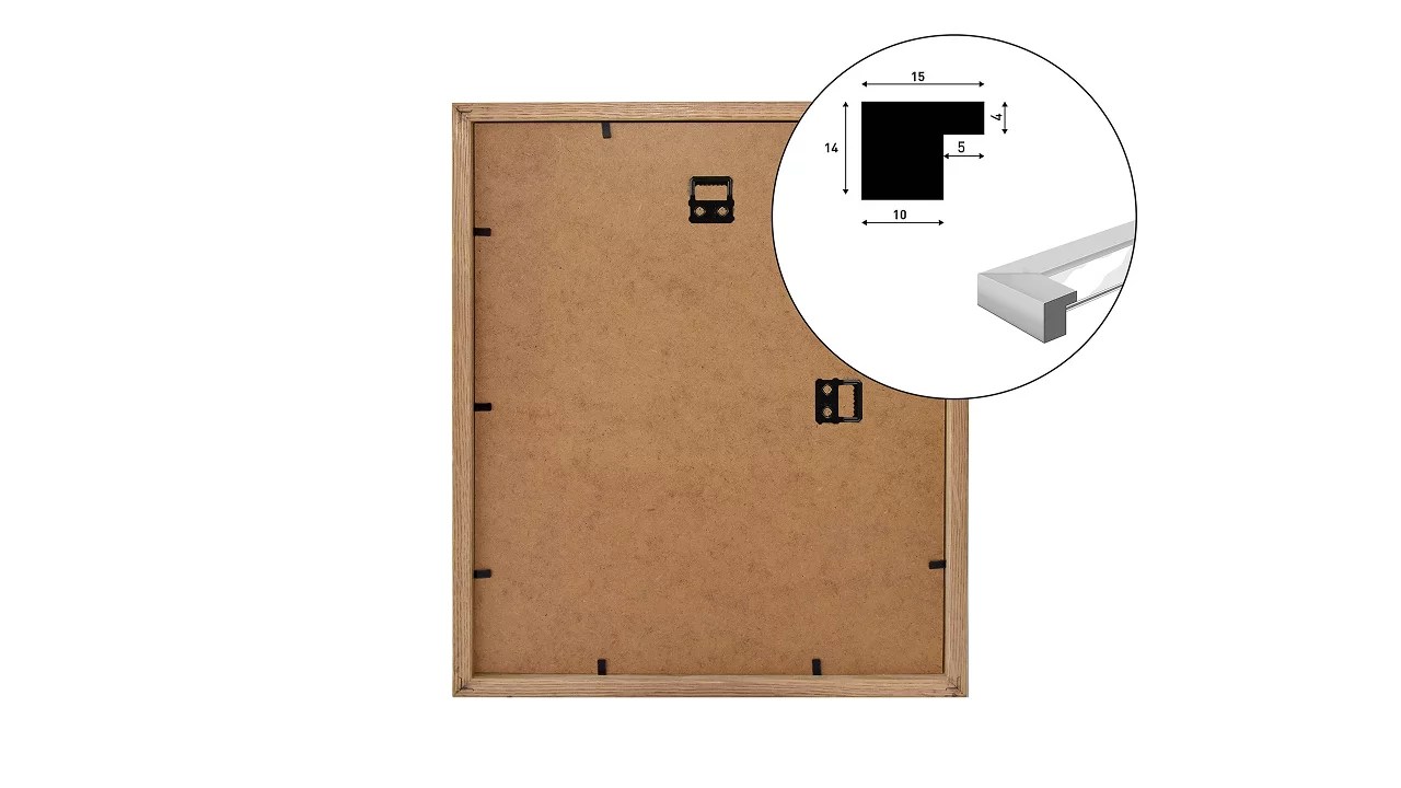 Nielsen Design Scandic cadre photo chêne noir et blanc