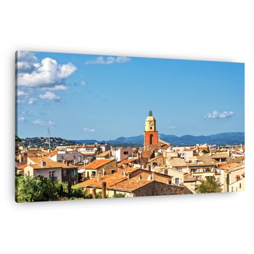 Ceanothe centre de Saint-Tropez tableau toile 45x65 cm mat