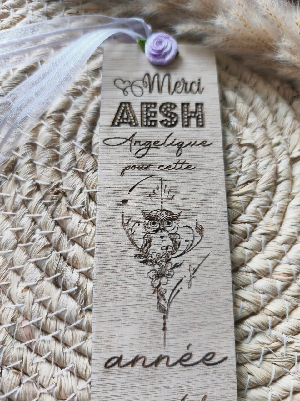 Creat’Angel Marque page marque-page bois hêtre