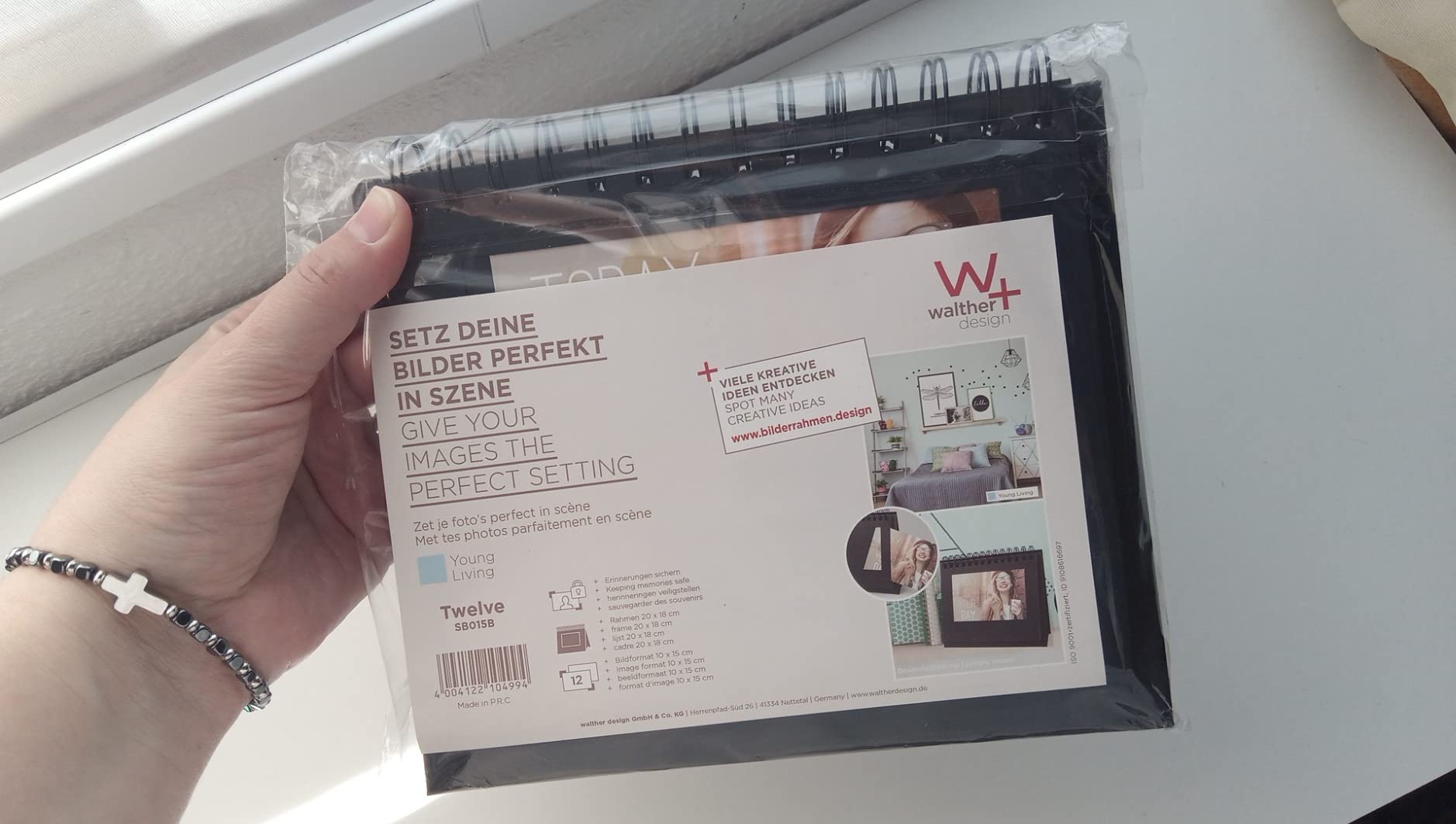 walther design SB015B cadre photo noir 10x15 12 photos