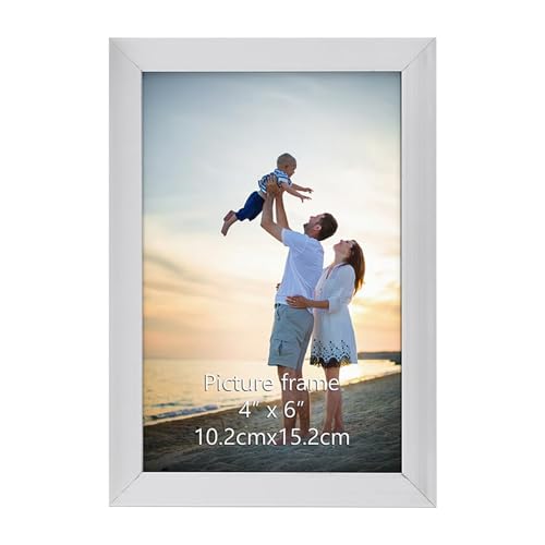 EYMPEU Cadre Photo 10x15 cm Argenté à Poser