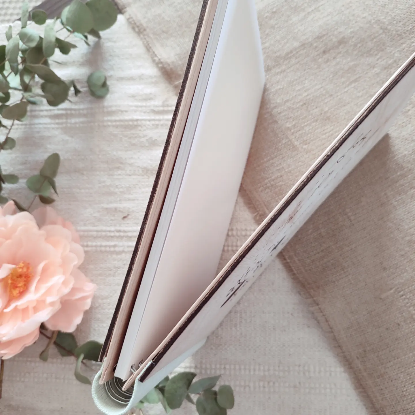 Creat'Angel livre d'or mariage bois 30 pages