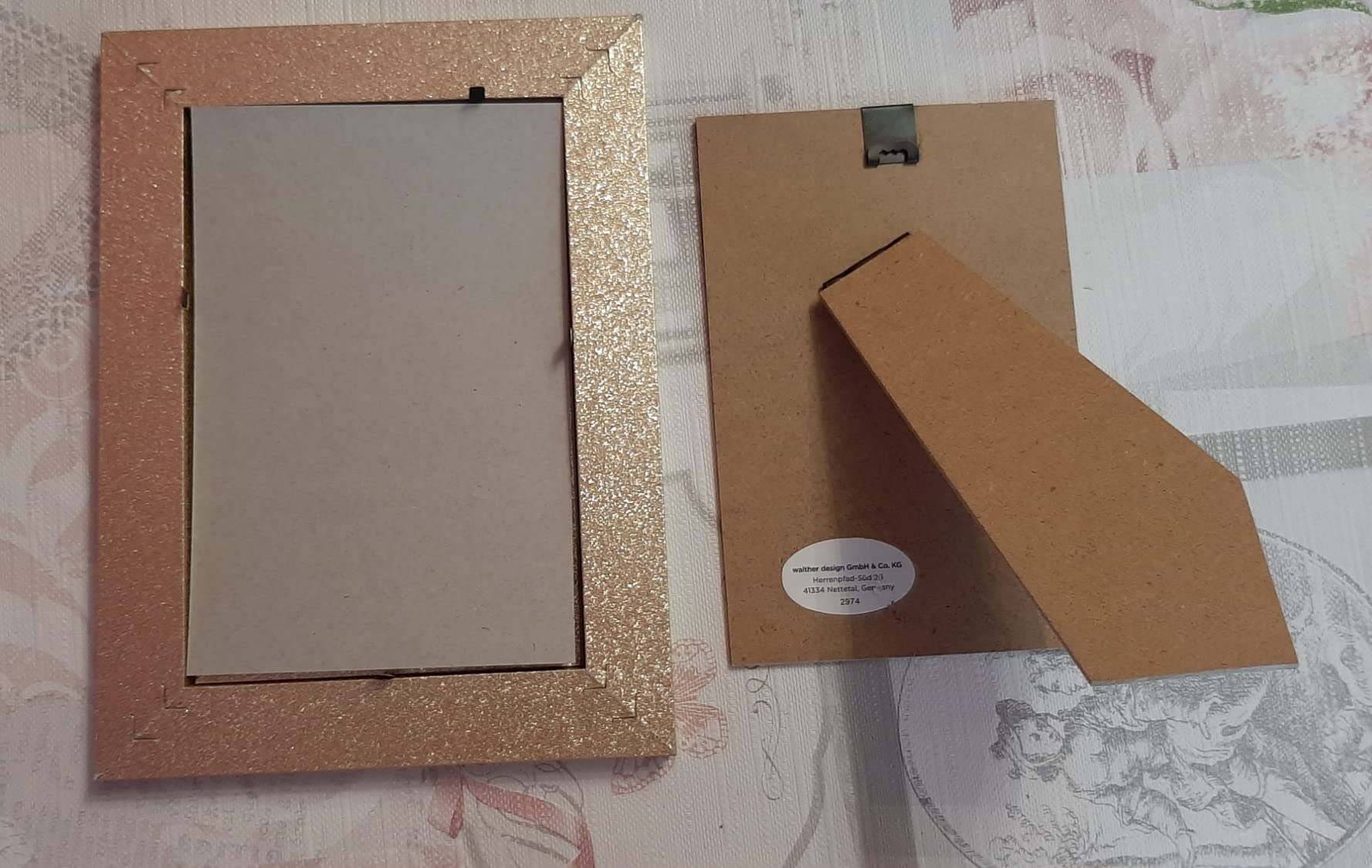 walther design Twinkle IT015S cadre photo 10x15 cm argenté scintillant