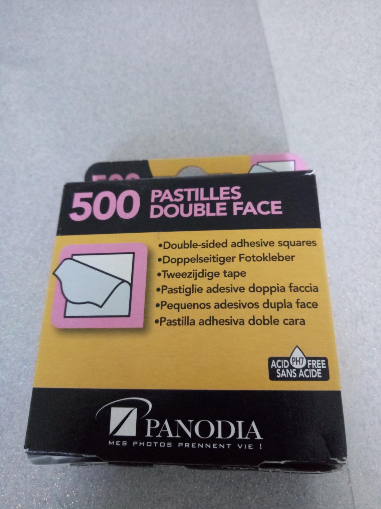 Panodia coins adhésifs photo double-face boîte 500