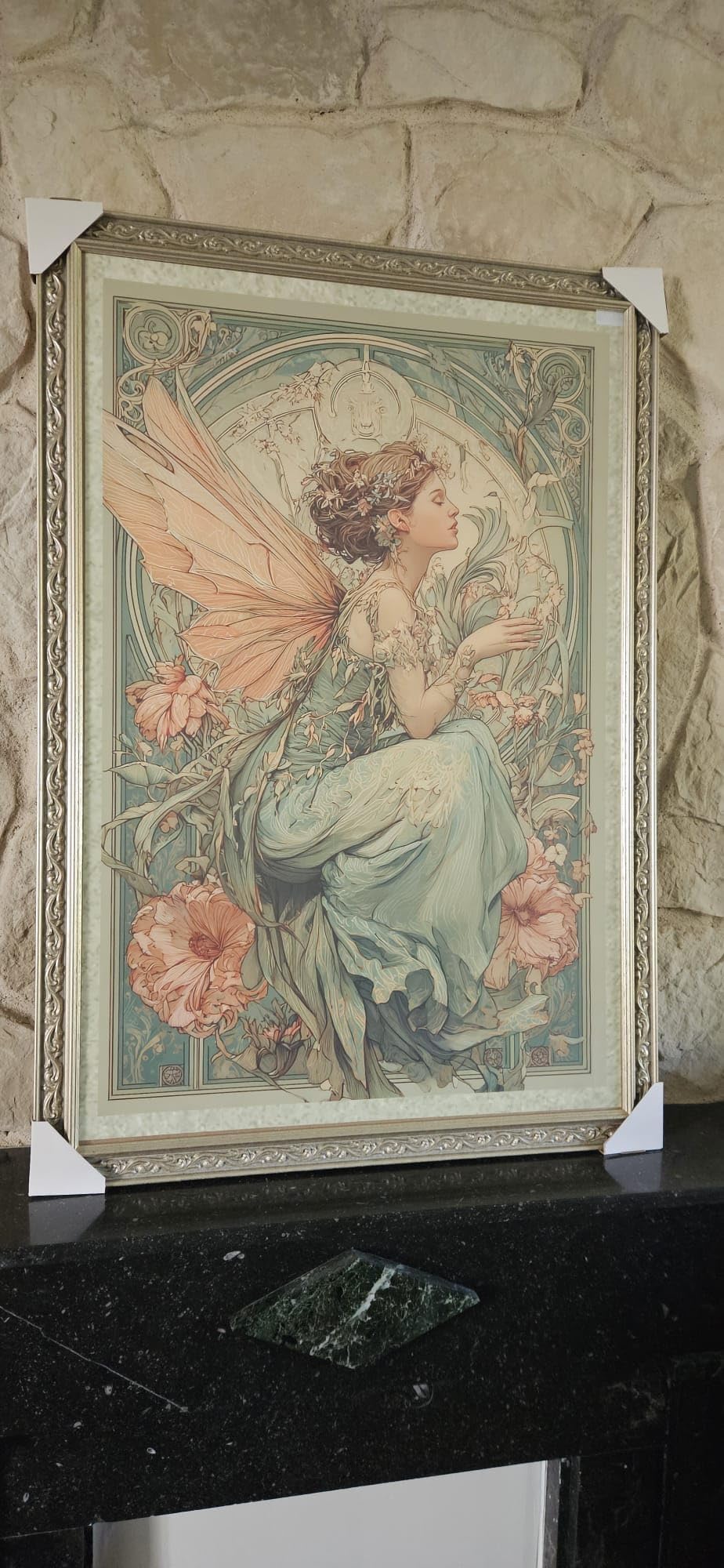 FRAMO N°091 cadre photo baroque 50x75 cm vieux-blanc
