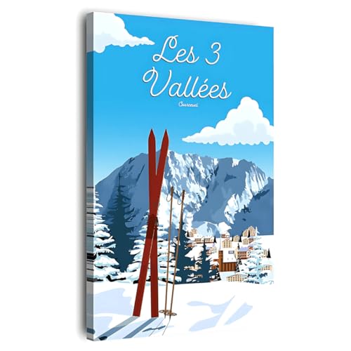 Ceanothe Art de nos régions Courchevel tableau toile 30x45 cm montagne