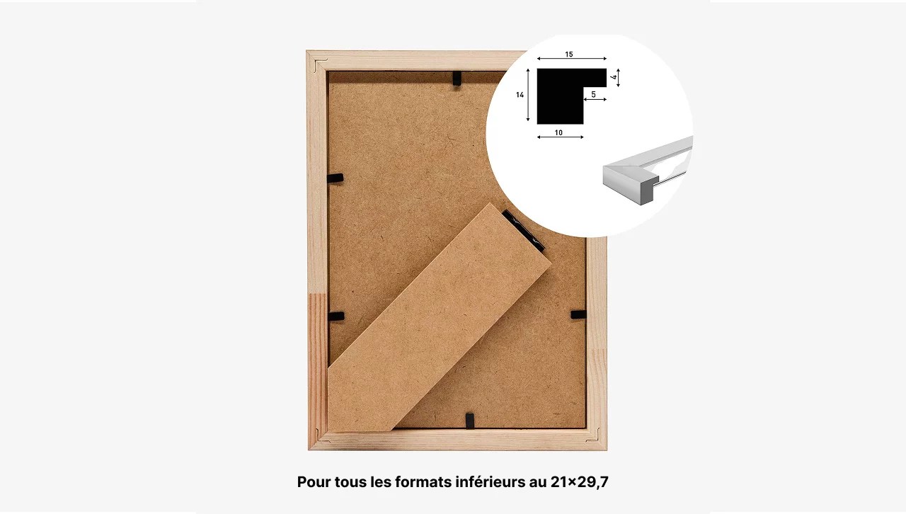 Nielsen Design Scandic cadre photo chêne noir et blanc