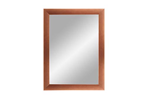 FRAMO Trend 35 miroir mural cuivre 30x30 cm cadre bois