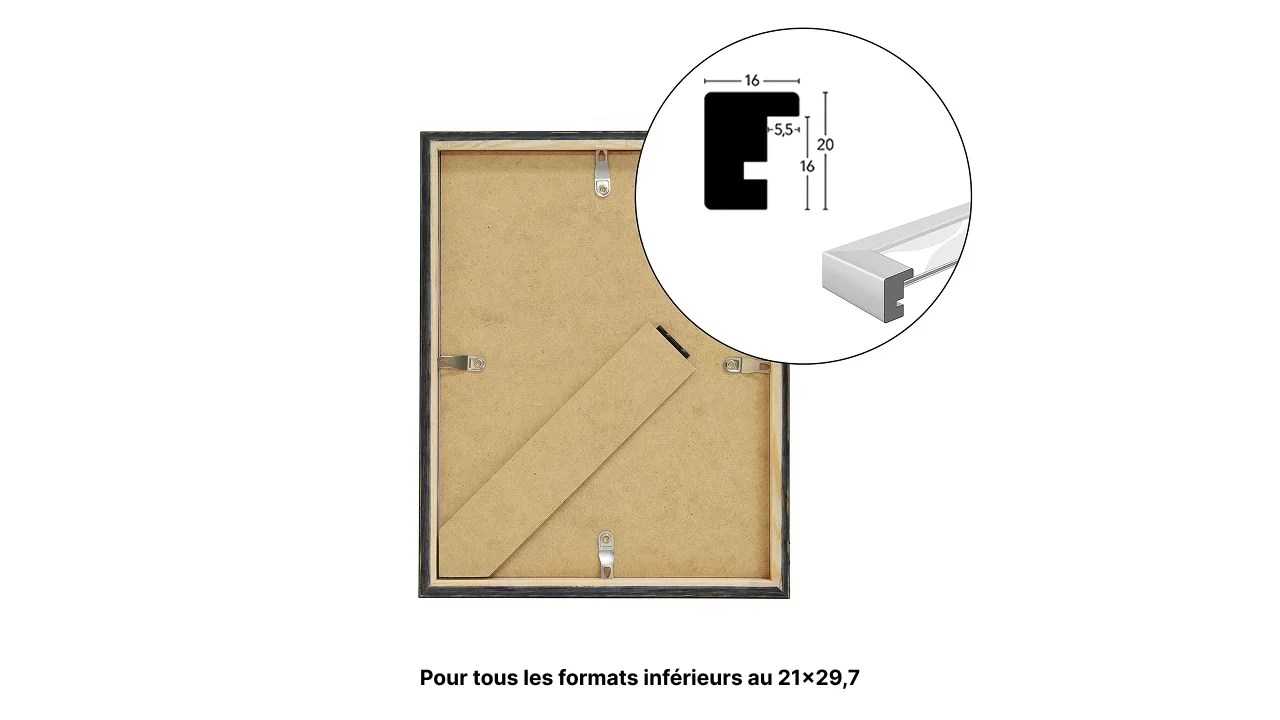 Nielsen Design Skava cadre photo bois pin passe-partout