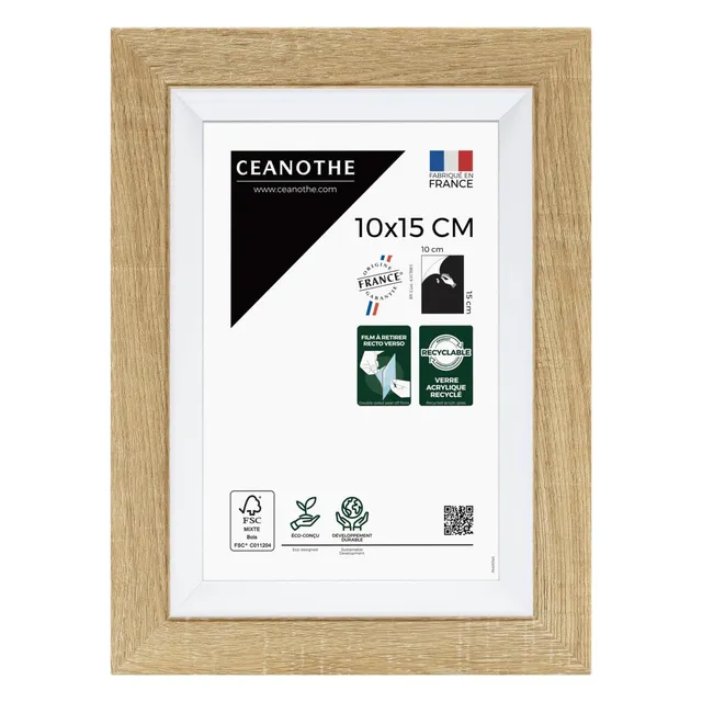 Ceanothe Actual 10x15 cadre photo brut et blanc A6