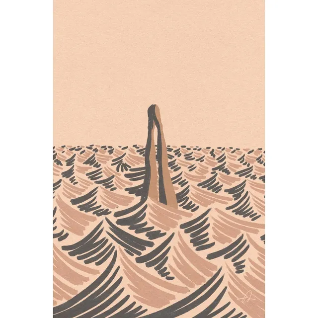 Ceanothe champs motifs tableau sur toile 30x45 cm mat