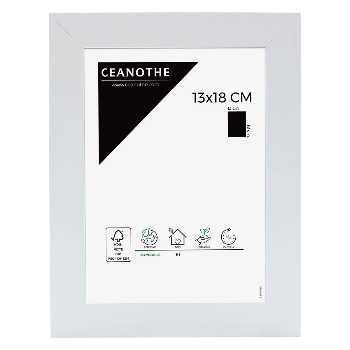 Ceanothe Brio 104333 cadre photo blanc 18x24 cm mat